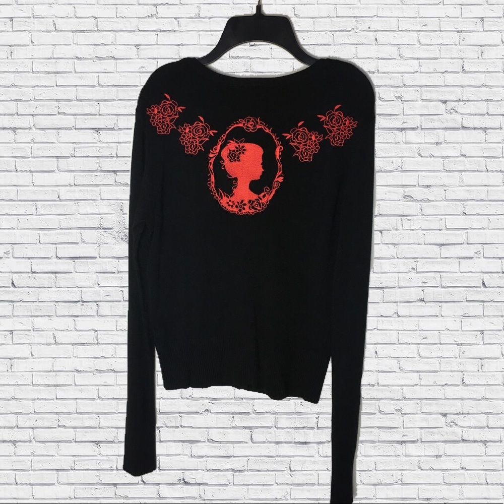 Pin up/vintage hand stitched sweater